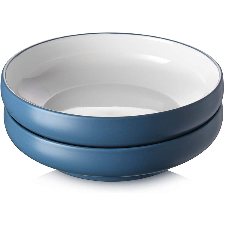 ZWISSLIV Shallow Serving Bowls, 60 Oz Large Salad Bowls And Platters